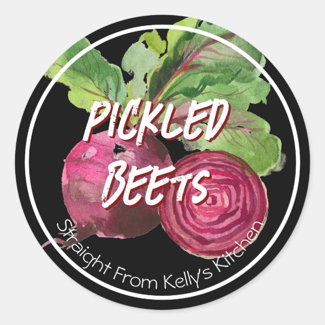 Adesivo Home Canning Business Pickled Beets  Label (Frente)