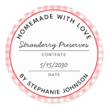 Home Canning Nome do produto Data Red Xadrez Jar L