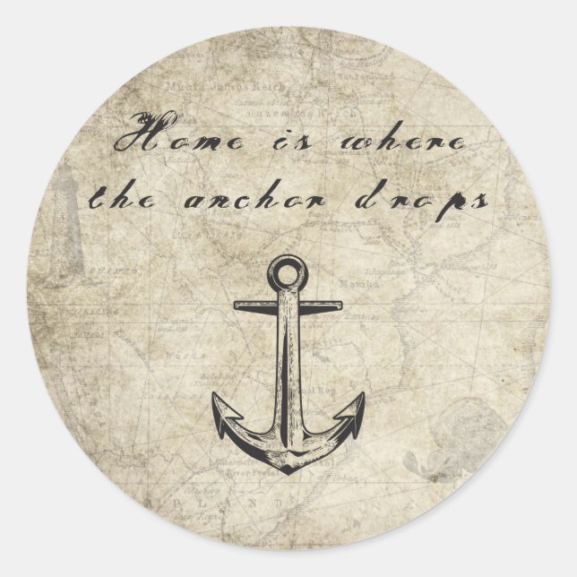Adesivo Home is Where Anchor the Drops (Frente)