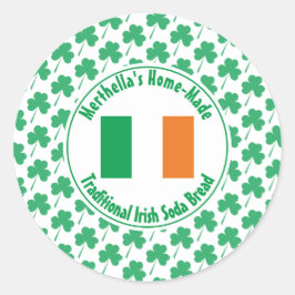 Adesivo Home made IRISH SODA PÃO Irlanda Flag Shamrock