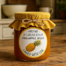 Adesivo Home Made Pineapple Jelly Canning Label Sheet