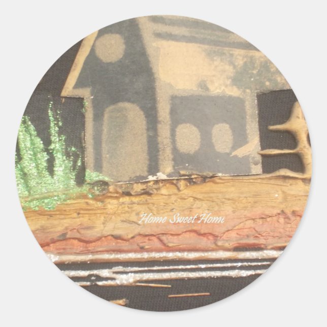 Adesivo Home Sweet Home Art Impressão (Frente)