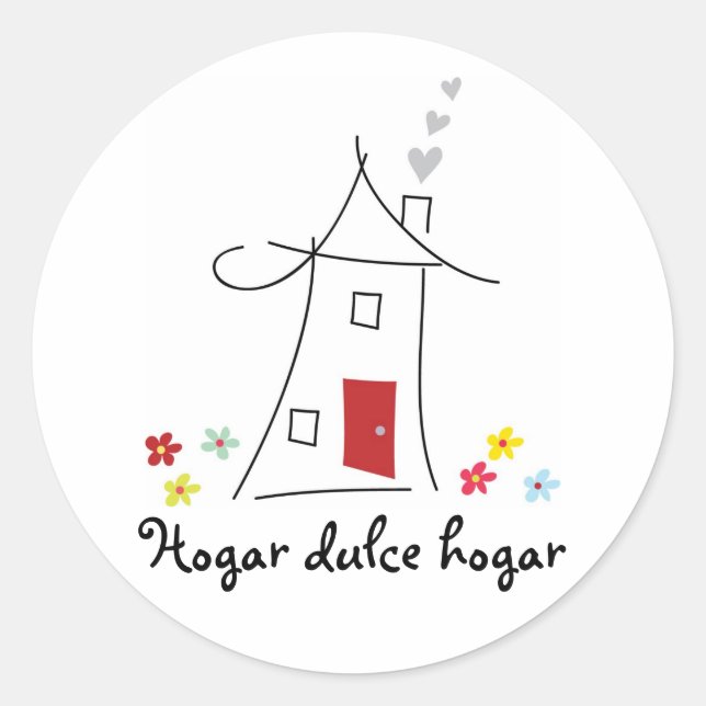 Adesivo Home Sweet Home / Hogar Dulce Hogar (Frente)