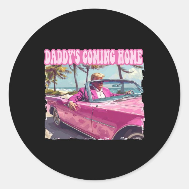 Adesivo Home Trump Shirt Engraçado Maga Donald Trump 2024 (Frente)