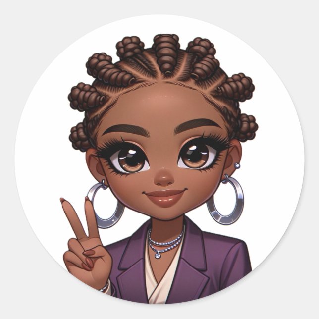 Adesivo Homegirl não vale a pena minha PAZ (Frente)