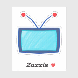 Adesivo Homem Cabeça de TV