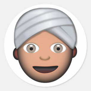 Adesivo Homem com turbante Emoji