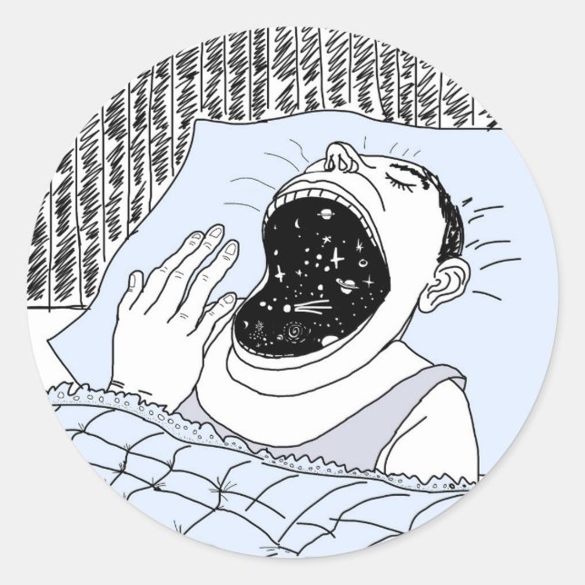 Adesivo Homem de astronomia e cosmos (Frente)