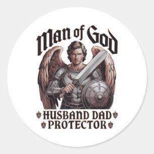 Adesivo Homem de Deus Marido Papa Cristão Jesus Abençoado 