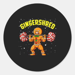 Adesivo Homem de gengibre engraçado Gingershred musculação