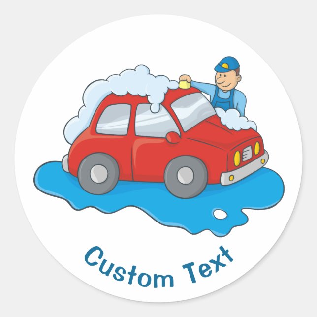 Adesivo Homem de lavagem (Frente)