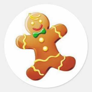 Adesivo Homem de pão-de-espécie do Natal