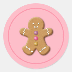 Adesivo Homem de Pão de Pão Feriado