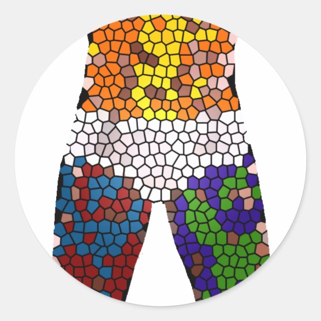 Adesivo Homem de roupa interior (Frente)