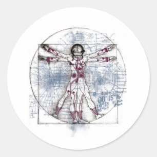Adesivo HOMEM de U.V (homem universal de Vitruvian)