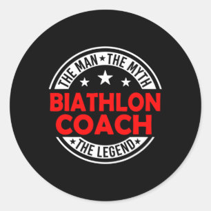Adesivo Homem Mito Biatlo Coach Lenda Engraçado Biathlon C