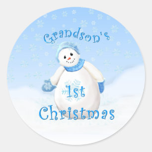 Adesivo Homem-Neve de 1rua de Natal do neto
