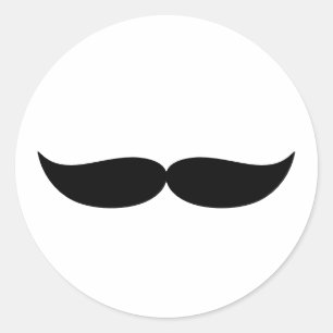 Adesivo Homem Pequeno Clássico do bigode
