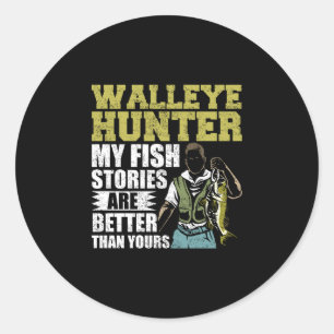 Adesivo Homem pesca caça sauger pescador walleye pescador