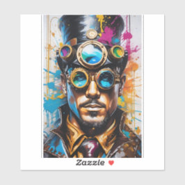 Adesivo Homem Retrato Vinil Decal