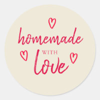 Homemada Gelada Com Amor, Branco Antiquado Vermelh