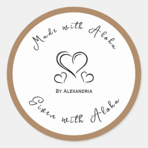 Adesivo Homemade artesanal feita com vinheta aloha