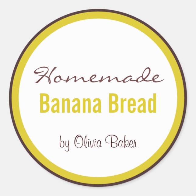 Adesivo Homemade Banana Bread by (Frente)