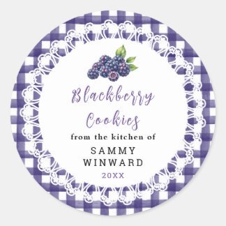 Adesivo Homemade Blackberry Cookies Label