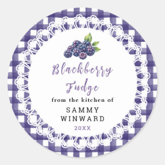 Adesivo Homemade Blackberry Fudge Label
