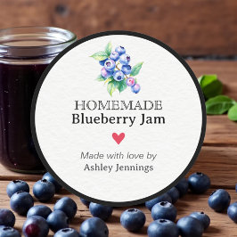 Adesivo Homemade Blueberry Jam Label | Custom Sticker
