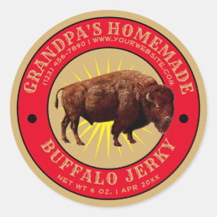 Adesivo Homemade Buffalo Jerky Modelo