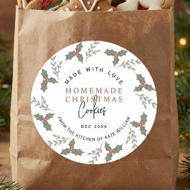 Adesivo Homemade Christmas Cookies Baked Goods Label