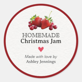 Adesivo Homemade Christmas Jam Label | Custom Sticker