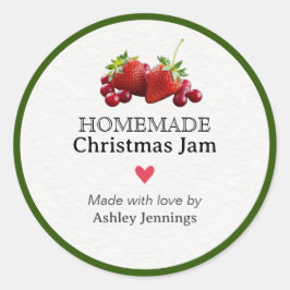 Adesivo Homemade Christmas Jam Label | Custom Sticker