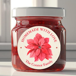 Adesivo Homemade Com Amor Floral De Natal