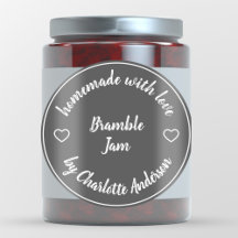 Homemade com Amor | Heart Jam Chalk Black Modern