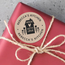 Homemade Com Amor Kraft Personalizado