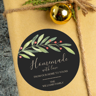 Adesivo Homemade com Amor no Natal