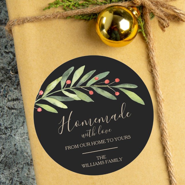 Adesivo Homemade com Amor no Natal (Criador carregado)