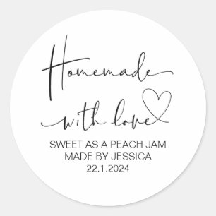 Adesivo Homemade Com Amor Pequenas Empresas Obrigado