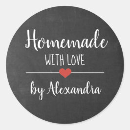 Adesivo Homemade com o amor clássico de script chalkboard