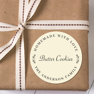 Adesivo Homemade com o Amor Presente Personalizado de Baki