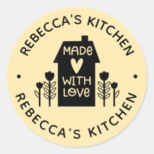 Adesivo Homemade Com Pau Clássico De Leque Com Amor