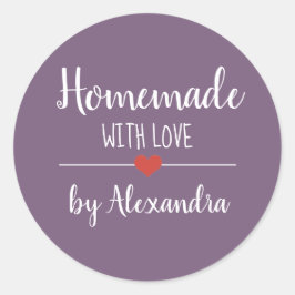 Adesivo Homemade com personalidades de roxo amoroso