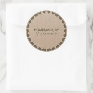 Adesivo Homemade Cookie Cake Vintage Artesanato Floral Wre