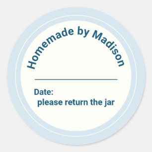 Adesivo Homemade de latas personalizadas   Devolver o Jar