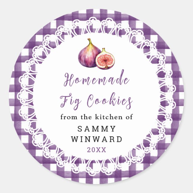 Adesivo Homemade Fig Cookie Label (Frente)