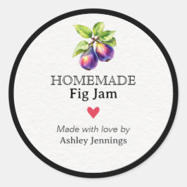Adesivo Homemade Fig Jam Label Canning Sticker