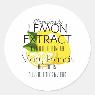 Adesivo Homemade handcrafted Lemon Extract Crafted