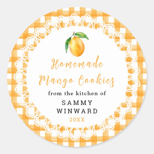 Adesivo Homemade Mango Cookie Label (Frente)